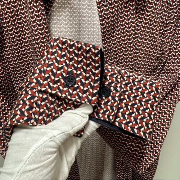 Ted Baker London Slim Fit Geometric Print Shirt (Size 4 / L)​​​ - Picture 7 of 13